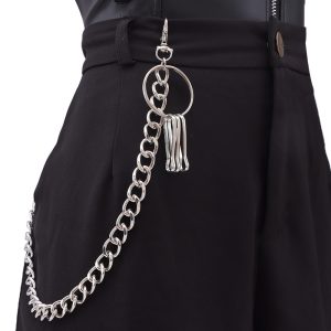 single-layer metal chain, trousers, chains, rings, tassels, pendants, clothing, accessories, and accessories are versatile
